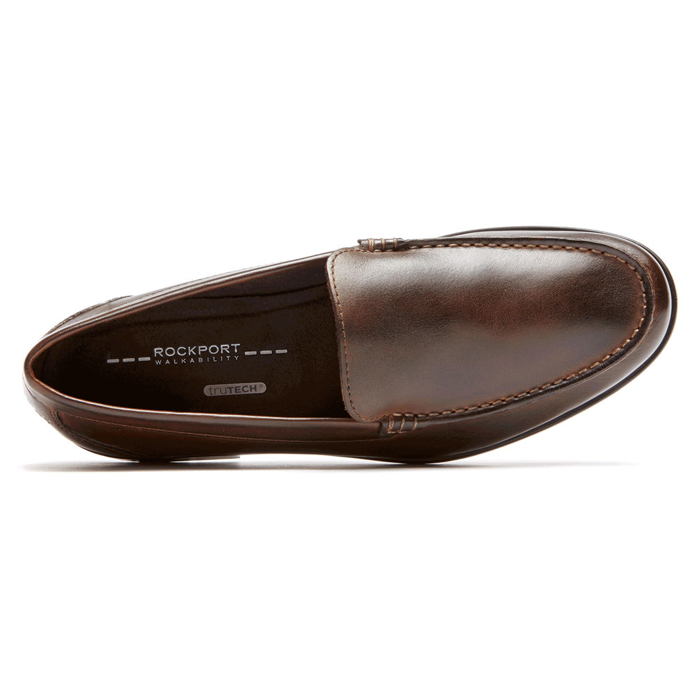 Rockport Singapore Mens Loafers - Classic Venetian Dark Brown - KR1842963